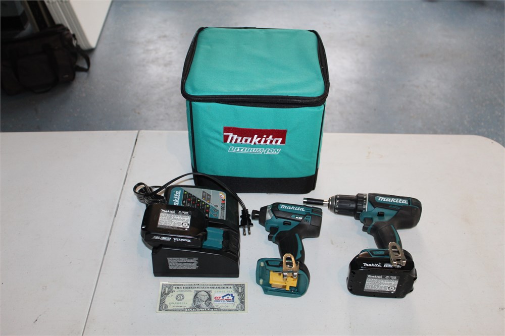 makita drill set with double battery charger